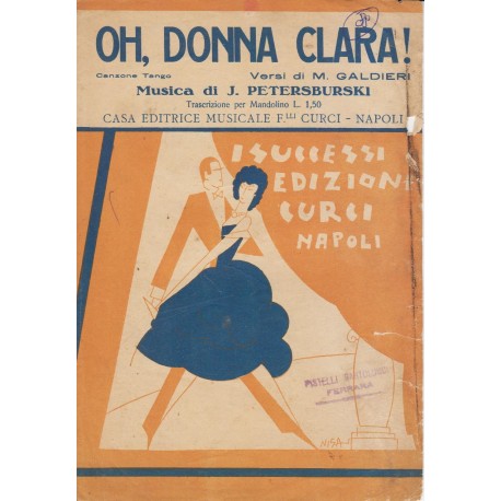 Spartito Music Sheet di `Oh Donna Clara` - Tango