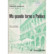 Spartito Music Sheet di `Ma quando torno a Padova` - moderato