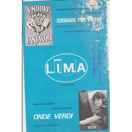 Spartito Music Sheet di `Sognare per vivere, Onde Verdi` - colonna sonora film