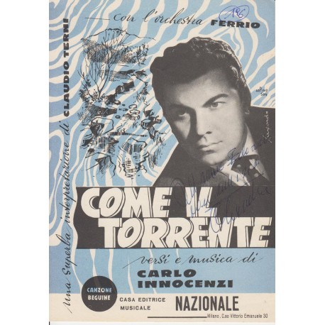 Spartito Music Sheet di `Come il Torrente` - Beguine,