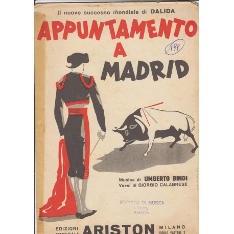 Spartito Music Sheet di `Appuntamento a Madrid` - Lento,