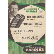 Spartito Music Sheet di `Aria Primaverile, Panorama Tirolese, Altri Tempi, Mercurio` - Valzer, Polca