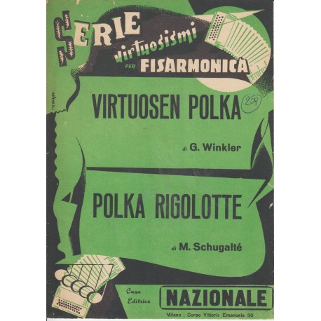Spartito Music Sheet di `Virtuosen polka, polka rigolotte,` - polka , mazurka