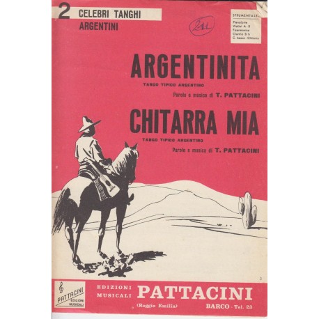 Spartito Music Sheet di `Argentinita, Chitarra mia,` - tangp argentino,