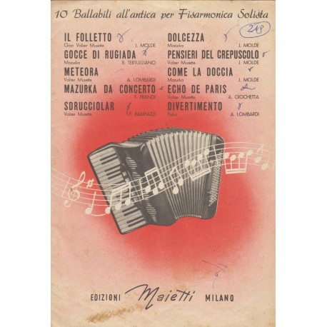 Spartito Music Sheet di `Il Folletto, Gocce di Rugiada - Valzer