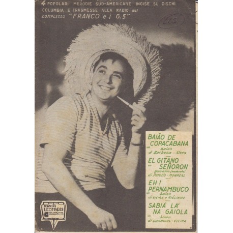 Spartito Music Sheet di `Baiao De Copacabana, El Gitano Senoron, Eh Pernambuco, Sabia la na gaiola,` - baion