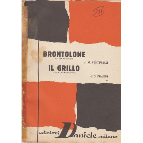 Spartito Music Sheet di `Brontolone, Il Grillo` - valzer brillante, polca caratteristica,