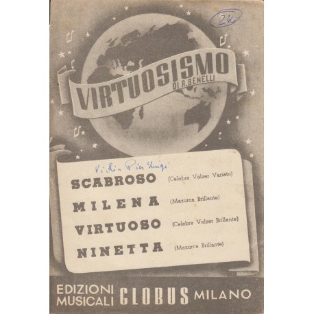 Spartito Music Sheet di `Scabroso, Milena, Virtuoso, Minetta` - valzer, maurca