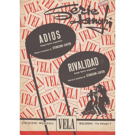 Spartito Music Sheet di `Adios, Rivalidad` - Tango tipico argentino,