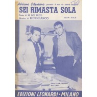 Spartito Music Sheet di `Sei rimasta sola` - slow rock