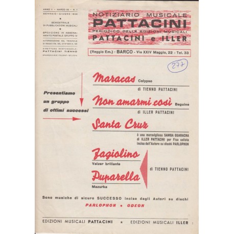 Spartito Music Sheet di `Santa Cruz` - Samba