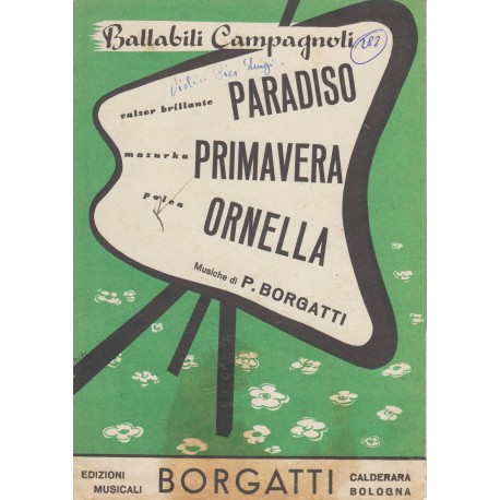 Spartito Music Sheet di `Paradiso, Primavera, Ornella` - Valzer Brillante, Polca