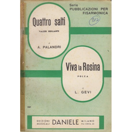 Spartito Music Sheet di `Quattro Salti, Viva la Rosina` - Valzer Brillante, Polca