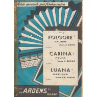 Spartito Music Sheet di `Folgore, Carina, Luana` - valzer, polka, mazurka