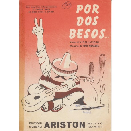 Spartito Music Sheet di `Por Dos Besos....` - valzer musette