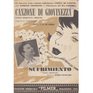 Spartito Music Sheet di `Sufrimiento, Canzone di giovinezza` - tango serenata
