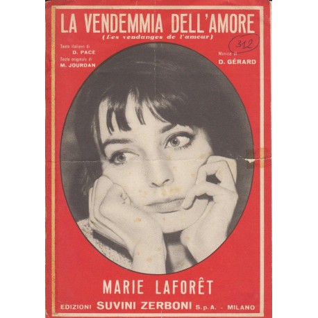 Spartito Music Sheet di `La vendemmia dell'amore` - rock bajon lento