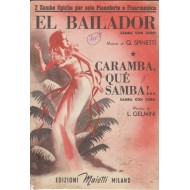 Spartito Music Sheet di `El Bailador, Caramba que samba` - Samba con coro