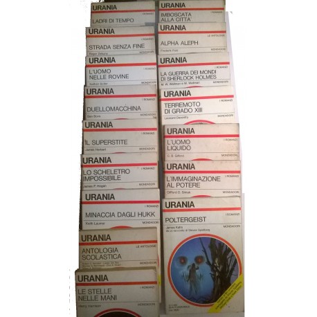 Raccolta I Romanzi di URANIA Mondadori Anni 80 - 23 volumi
