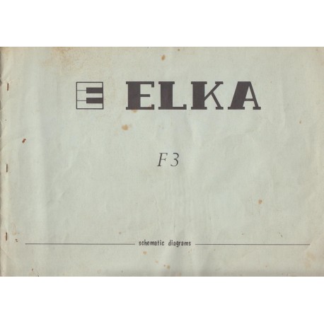 Manuale Tecnico / Schemi Fisarmonica ELKA F3