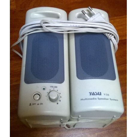 2 Casse multimediali da Pc YASU Y-26 4 WATT Rms
