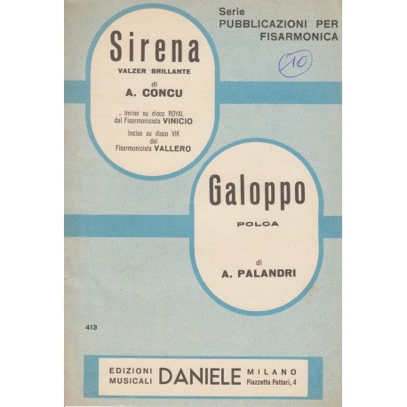 Spartito Music Sheet di `Sirena, Galoppo` - Valzer Brillante, Polca