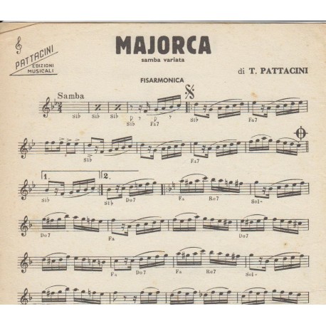 Spartito Music Sheet di `Limonera, Majorca` - Samba variata