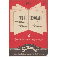 Spartito Music Sheet di `Fuego, Desolado` - tango tipico hawayano, tango argentino