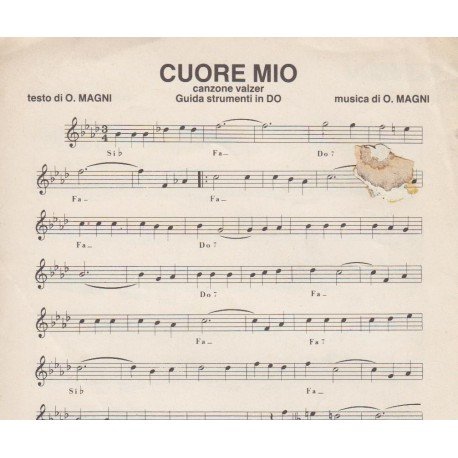 Spartito Music Sheet di `Viva la maremma, Cuore Mio` - Valzer