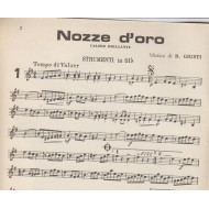 Spartito Music Sheet di `Nozze D'oro, Jole, De Filippis in fuga, Liliana