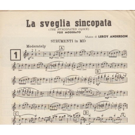 Spartito Music Sheet di `La sveglia sincopata, Per un si, per un no, Lungo il viale, Non potrai sapere