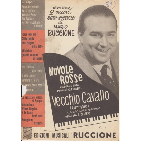 Spartito Music Sheet di `Nuvole Rosse, Vecchio Cavallo` - Moderato Slow, Allegro caratteristico