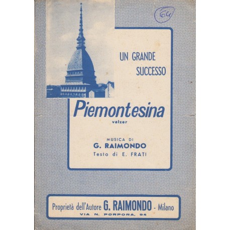 Spartito Music Sheet di `Piemontesina` - Valzer