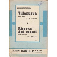 Spartito Music Sheet di `Villanueva, Ritorno dai Monti` - passo doppio, valzer brillante