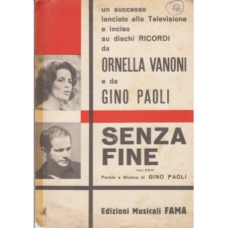 Spartito Music Sheet di `Senza Fine` - Valzer