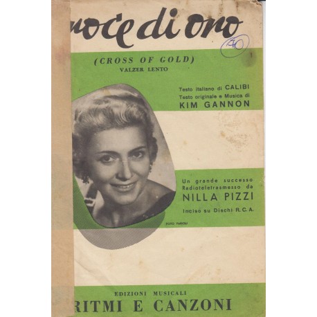 Spartito Music Sheet di `Croce di Oro` - valzer lento