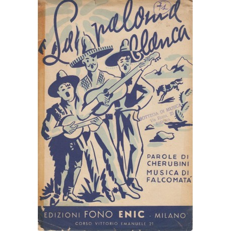 Spartito Music Sheet di `La Paloma Blanca` -