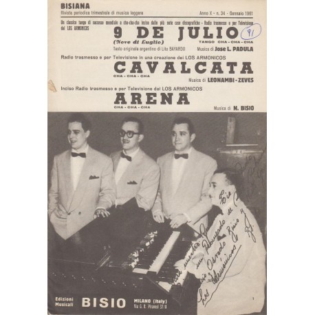 Spartito Music Sheet di `9 De Julio, Cavalcata, Arena` - Tango, cha cha cha,