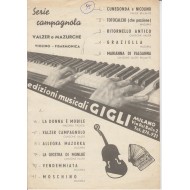 Spartito Music Sheet di `Cunegonda e Nicolino, Totocalcio, Ritornello antico, Graziella, Marianna di Valganna