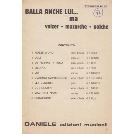 Spartito Music Sheet di `Nozze D'oro, Jole, De Filippis in fuga