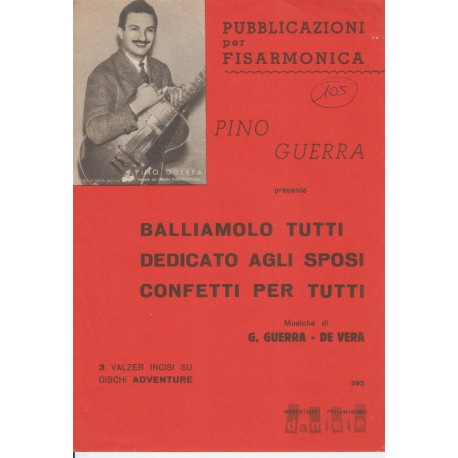 Spartito Music Sheet di `Balliamo tutti, Dedicato agli sposi, Confetti per tutti` - Valzer