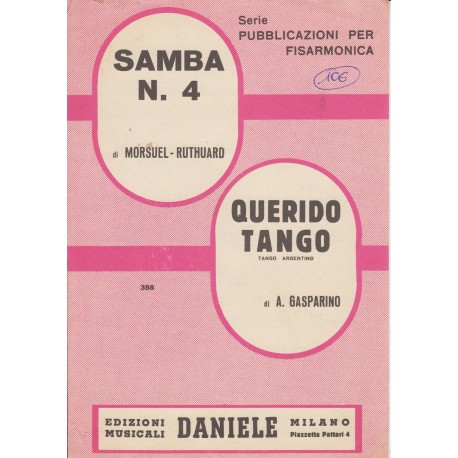 Spartito Music Sheet di `Samba n. 4, Querido Tango` - Tango argentino
