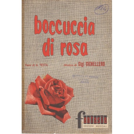Spartito Music Sheet di `Boccuccia di rosa` - moderato