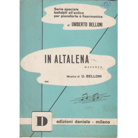 Spartito Music Sheet di `In altalena` - mazurka,