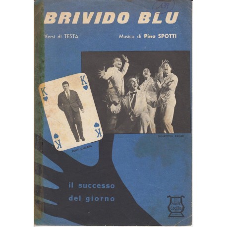 Spartito Music Sheet di `Brivido Blu` - rock slow