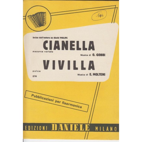 Spartito Music Sheet di `Cianella, Vivilla` - mazurca, polca