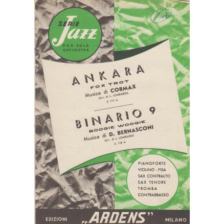 Spartito Music Sheet di `Ankara, Binario 9` - fox trot, boogie woogie