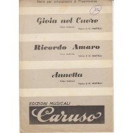 Spartito Music Sheet di `Gioia nel Cuore, Ricordo Amaro, Annetta` - valzer moderato