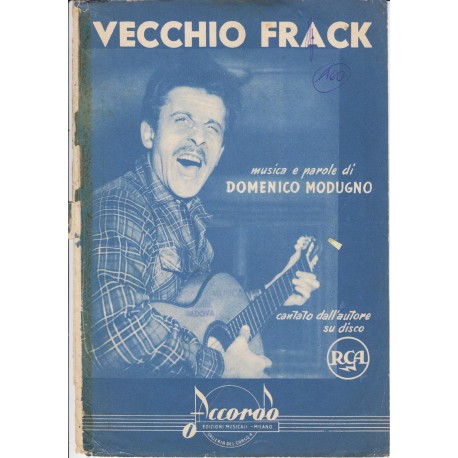 Spartito Music Sheet di `Vecchio Frack` - mambo,