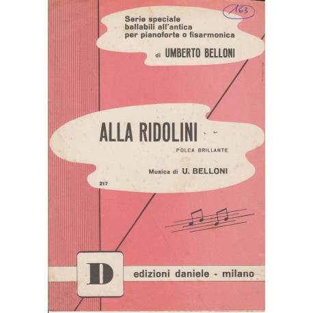 Spartito Music Sheet di `Alla ridolini` - polca brillante